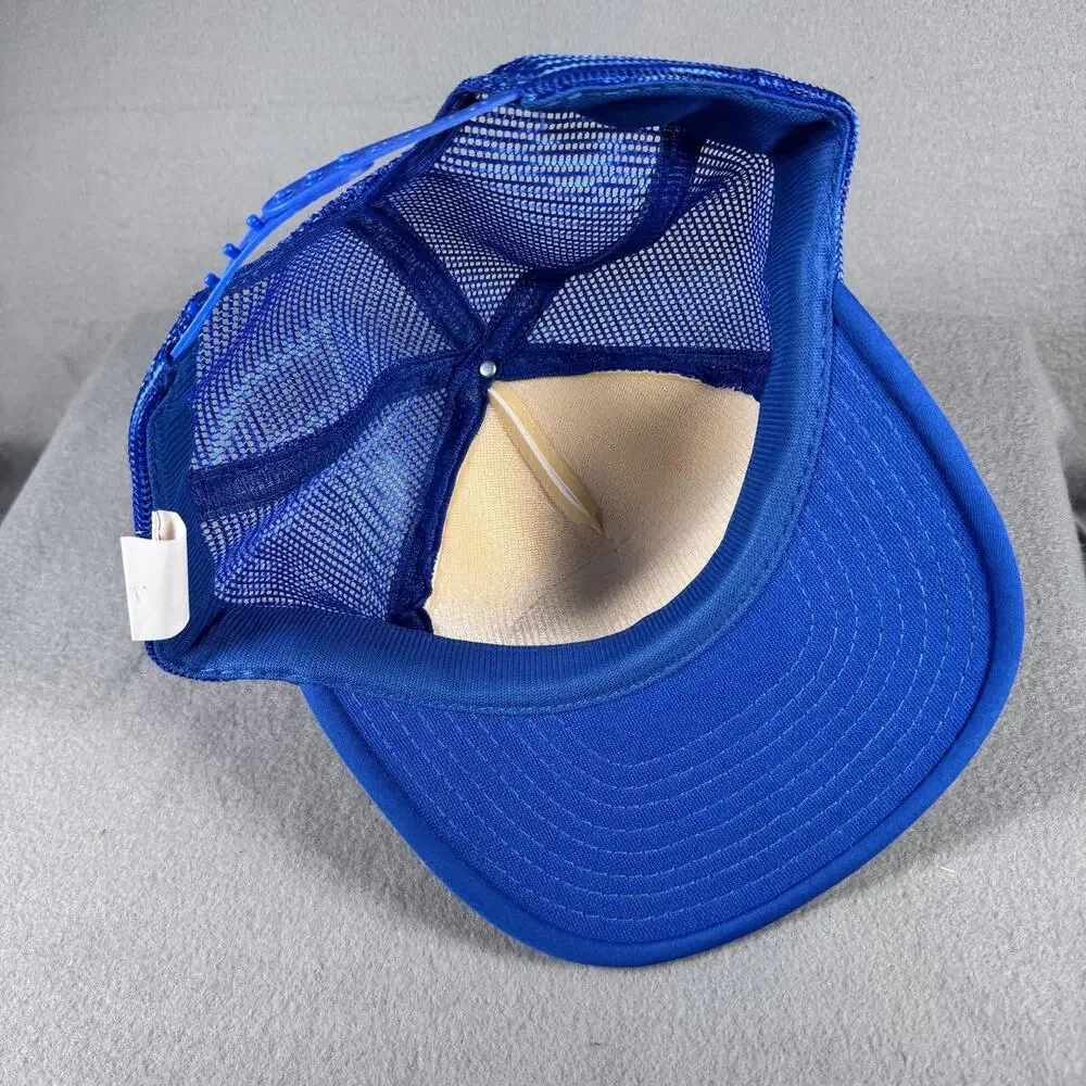 Vintage‎ Bass Pro Shops Hat Cap Snap Back One Size Blue Trucker Patch Mens 90s